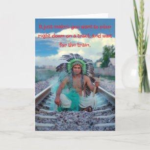 VERJAARDAGSKAART VOOR IEDEREEN OP HET SPOOR BEDANKKAART