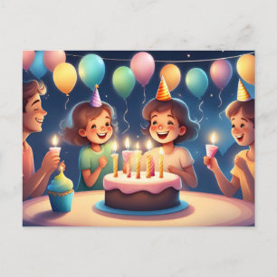 Verjaardagskaart voor je baby meisje briefkaart