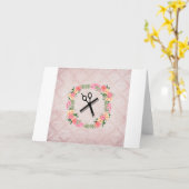 verjaardagskaart voor kapper kaart (Gele Bloem)