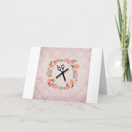 verjaardagskaart voor kapper kaart (Voorkant)