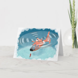 verjaardagskaart voor kinder kustwacht kaart