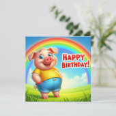 Verjaardagskaart voor kinderen kaart (Staand voorkant)