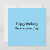 Verjaardagskaart voor kinderen kaart (Achterkant)