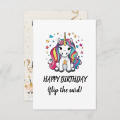 Verjaardagskaart voor kinderen  kaart (Voorkant / Achterkant)