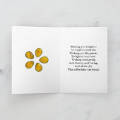 Verjaardagskaart voor kleindochter kaart (Binnen)