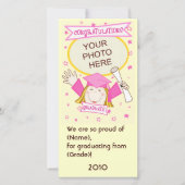 Verjaardagskaart voor kleuterschool / peuterspeelz aankondiging (Voorkant)