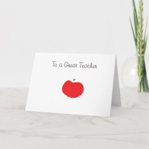 Verjaardagskaart voor leerkrachten kaart