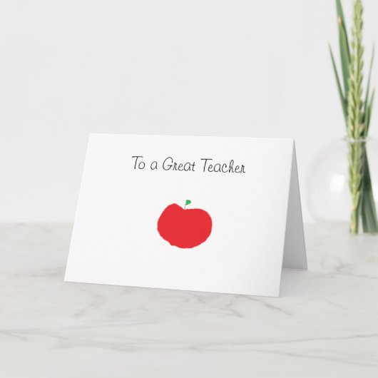 Verjaardagskaart voor leerkrachten kaart (Voorkant)