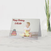 Verjaardagskaart voor lieve kinderen – Taart & Kaa Bedankkaart (Achterkant)