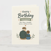 Verjaardagskaart voor lieve opa - Levenslang liefd