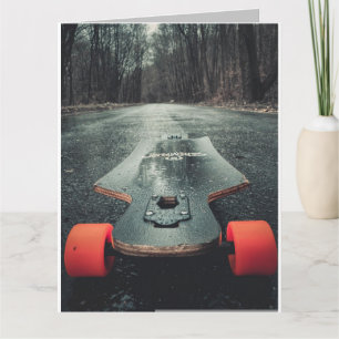 VERJAARDAGSKAART VOOR LONGBOARDING SKATEBOARDEN KAART
