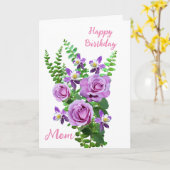 Verjaardagskaart voor mama kaart (Gele Bloem)