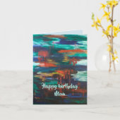 Verjaardagskaart voor mama kaart (Gele Bloem)