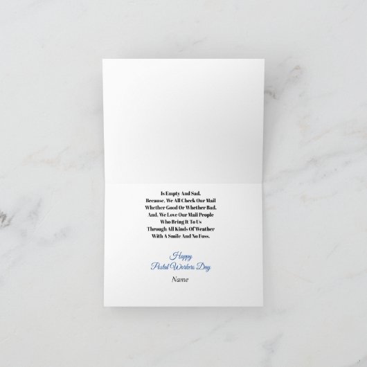 Verjaardagskaart voor mannelijke en vrouwelijke po feestdagen kaart (Binnen)