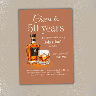 Verjaardagskaart voor mannen 'Proost op 50 jaar' m Kaart
