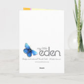 Verjaardagskaart voor meisjes bedankt (Achterkant)