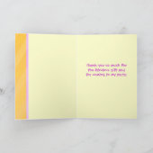 Verjaardagskaart voor meisjes bedankt voor het fee (Binnen)