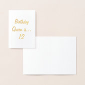 Verjaardagskaart voor meisjes folie kaarten (Display)