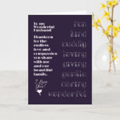 Verjaardagskaart voor mijn geweldige echtgenoot kaart (Gele Bloem)