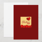 Verjaardagskaart voor Moederdag Feestdagenkaart (Voorkant / Achterkant)