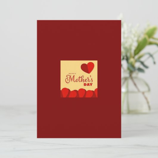 Verjaardagskaart voor Moederdag Feestdagenkaart (Staand voorkant)