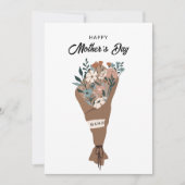 Verjaardagskaart voor Moederdag, Minimalistische M Feestdagenkaart (Voorkant)