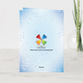 Verjaardagskaart voor nieuwe babyjongen kaart (Achterkant)