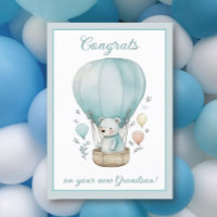 Verjaardagskaart voor nieuwe kleinzoon gefelicitee