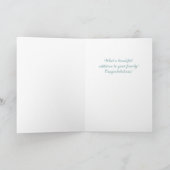Verjaardagskaart voor nieuwe kleinzoon gefelicitee kaart (Binnen)