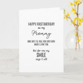 Verjaardagskaart voor nieuwe moeder.... grappige k kaart (Gele Bloem)