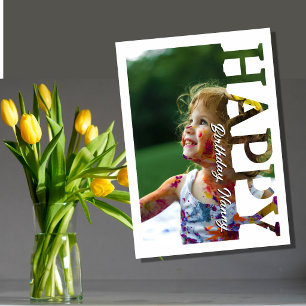 Verjaardagskaart voor oma met foto Persoonlijke Kaart