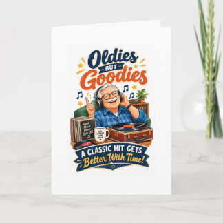Verjaardagskaart voor opa met Oldies but Goodies Kaart
