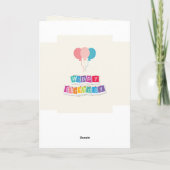 Verjaardagskaart voor ouderen kaart (Achterkant)