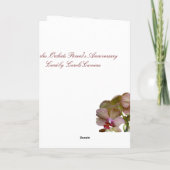 Verjaardagskaart voor ouders met verwarde orchidee kaart (Achterkant)