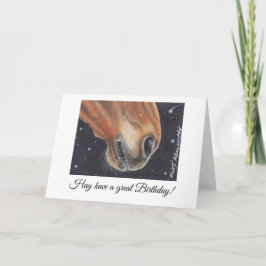 Verjaardagskaart voor paard kaart