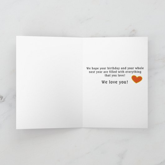 Verjaardagskaart voor peuter kaart (Binnen)