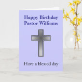  verjaardagskaart voor predikant kaart (Gele Bloem)