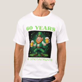 Verjaardagskaart voor Saint Patrick's 60e verjaard T-shirt