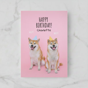 Verjaardagskaart voor Shiba Inu Paar Kaart