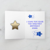 Verjaardagskaart voor Superstar Kaart (Binnen)