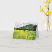 Verjaardagskaart voor tante kaart (Gele Bloem)