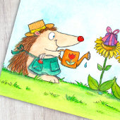 Verjaardagskaart voor tuinman briefkaart