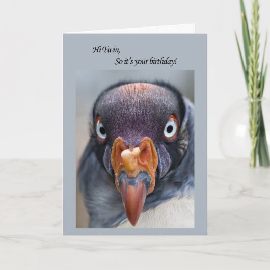 Verjaardagskaart voor Twin Kaart (Voorkant)