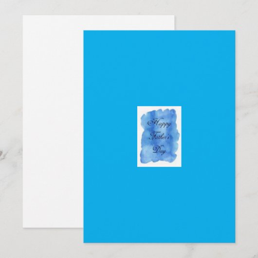 Verjaardagskaart voor vader feestdagenkaart (Voorkant / Achterkant)