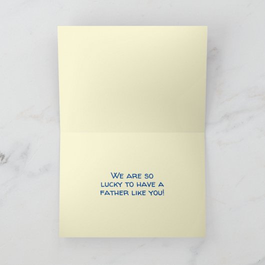 Verjaardagskaart voor Vader Kaart (Binnen)