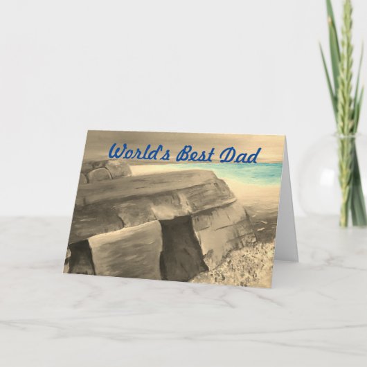 Verjaardagskaart voor vader kaart (Voorkant)