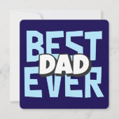 Verjaardagskaart voor Vader met 'Beste Papa Ooit'  Feestdagenkaart (Voorkant)