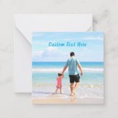 Verjaardagskaart voor Vader met eigen tekst Notitiekaartje (Voorkant)