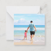 Verjaardagskaart voor Vader met eigen tekst Notitiekaartje (Achterkant)