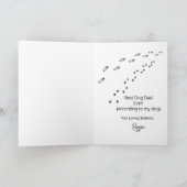 Verjaardagskaart voor Vader van Favoriete Mens van Kaart (Binnen)